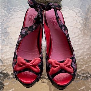 Too Fast Heels Cherries Sz 6